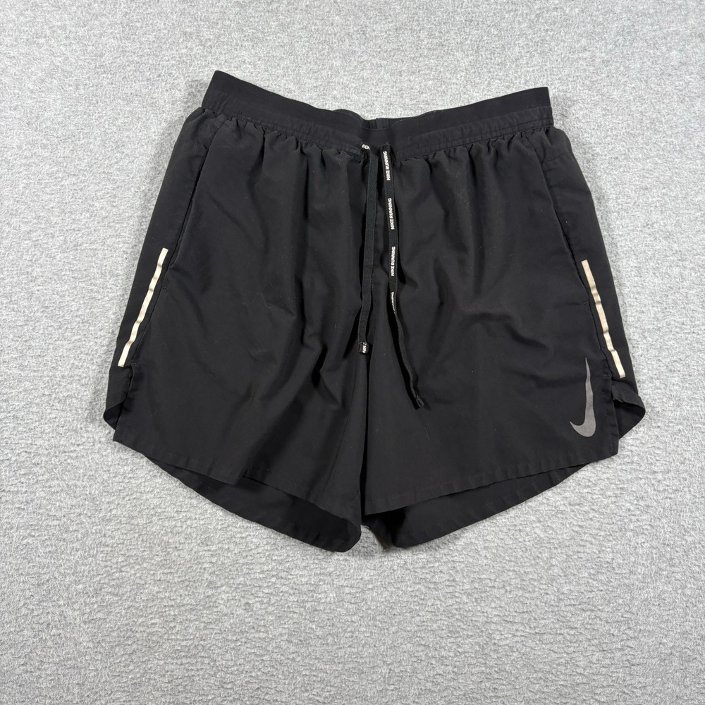 Nike Flex Stride 5" Running Shorts Mens M Black Dri-FIT Brief Lined AJ7777-010